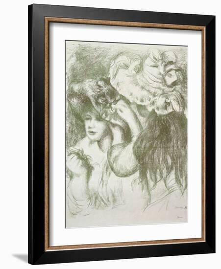 Hat Pin, First Board; Le Chapeau Epingle, Premiere Planche, C.1897-Pierre-Auguste Renoir-Framed Giclee Print