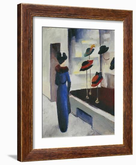 Hat Shop, 1913-August Macke-Framed Giclee Print