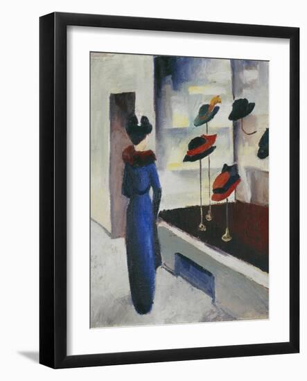 Hat Shop, 1913-August Macke-Framed Giclee Print