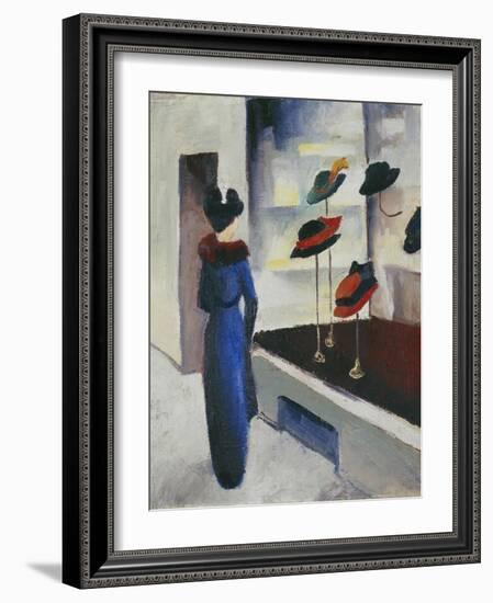 Hat Shop, 1913-August Macke-Framed Giclee Print