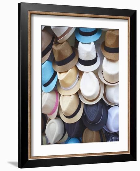 Hat Shop, Istanbul, Turkey, Europe-Sakis Papadopoulos-Framed Photographic Print