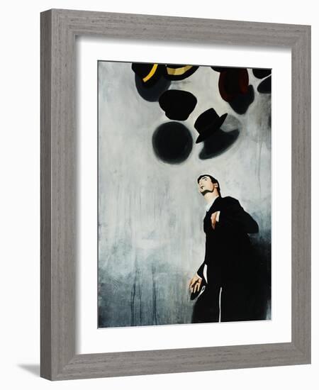 Hat Toss-Clayton Rabo-Framed Giclee Print