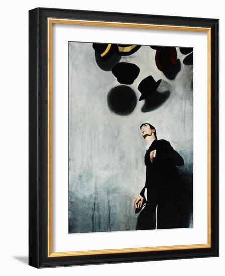 Hat Toss-Clayton Rabo-Framed Giclee Print