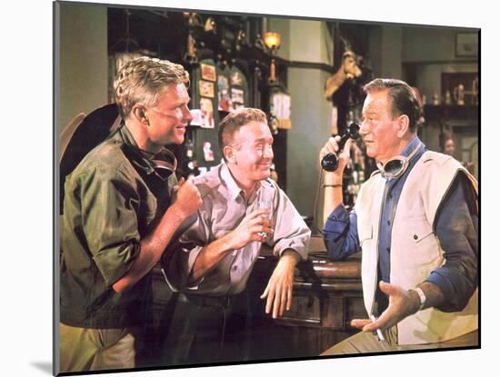 Hatari!, Hardy Kruger, Red Buttons, John Wayne, 1962-null-Mounted Photo