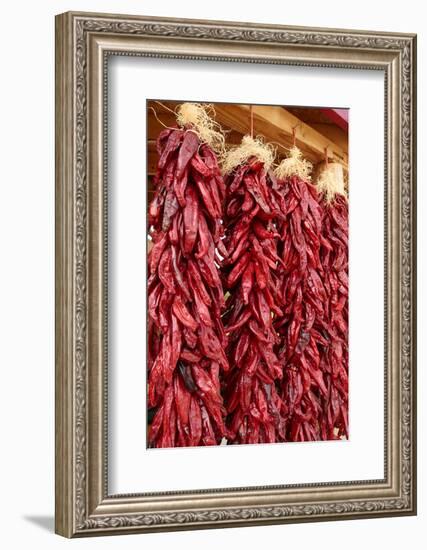 Hatch, New Mexico, Usa. Red chiles hang out to dry.-Julien McRoberts-Framed Photographic Print