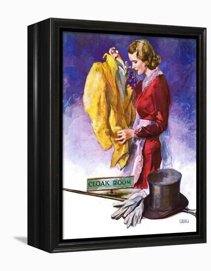 "Hatcheck Girl,"July 17, 1937-John LaGatta-Framed Premier Image Canvas