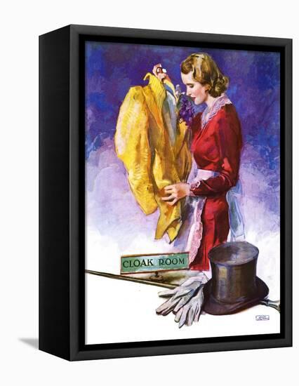 "Hatcheck Girl,"July 17, 1937-John LaGatta-Framed Premier Image Canvas