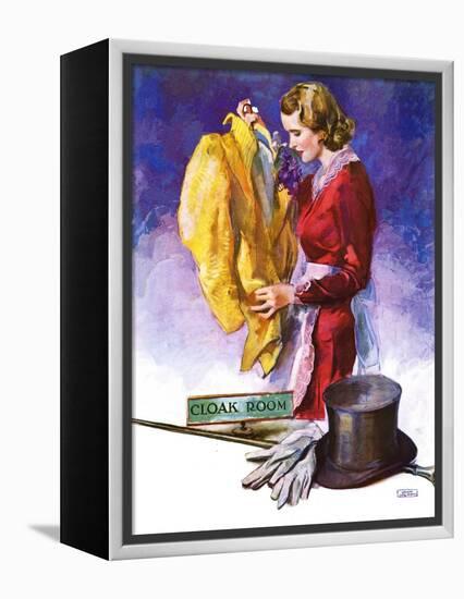 "Hatcheck Girl,"July 17, 1937-John LaGatta-Framed Premier Image Canvas