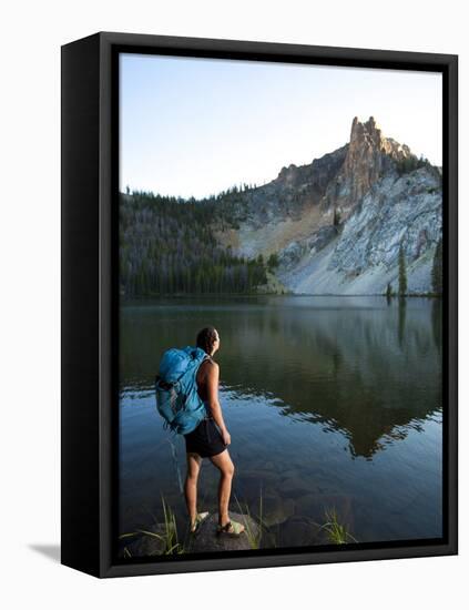 Hatchett Lake While on a Backpacking Trip in the White Cloud Mountains in Idaho.-Ben Herndon-Framed Premier Image Canvas