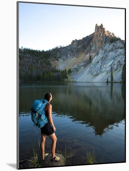 Hatchett Lake While on a Backpacking Trip in the White Cloud Mountains in Idaho.-Ben Herndon-Mounted Photographic Print