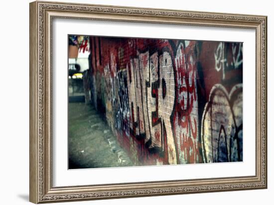 Hater Graffiti Manhattan NYC-null-Framed Photo