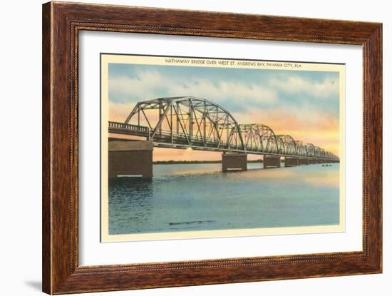 Hathaway Bridge, Panama City, Florida-null-Framed Art Print