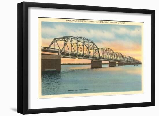 Hathaway Bridge, Panama City, Florida-null-Framed Art Print