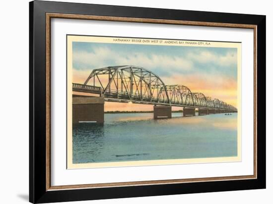 Hathaway Bridge, Panama City, Florida-null-Framed Art Print