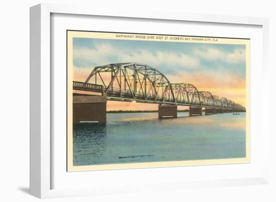 Hathaway Bridge, Panama City, Florida-null-Framed Art Print