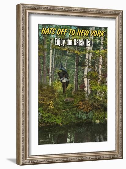 Hats Off To New York-Wilbur Pierce-Framed Art Print