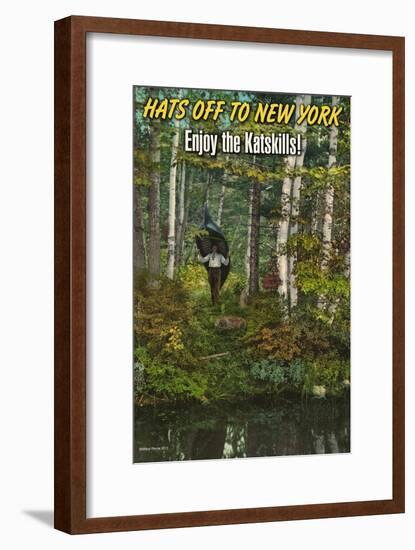 Hats Off To New York-Wilbur Pierce-Framed Art Print