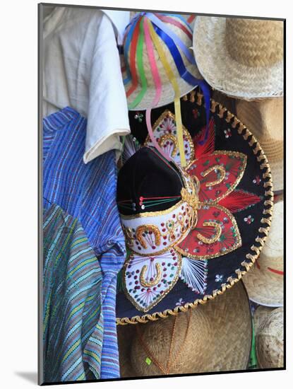 Hats, Souvenirs, Puebla, Historic Center, Puebla State, Mexico, North America-Wendy Connett-Mounted Photographic Print