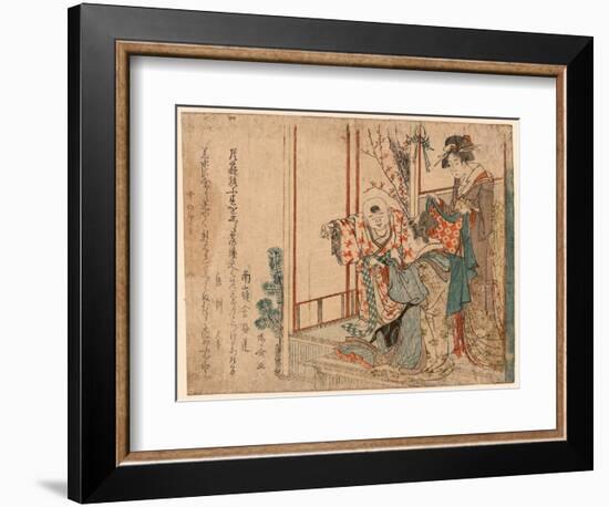 Hatsu Isho O Kiru Kodomo-Ryuryukyo Shinsai-Framed Giclee Print