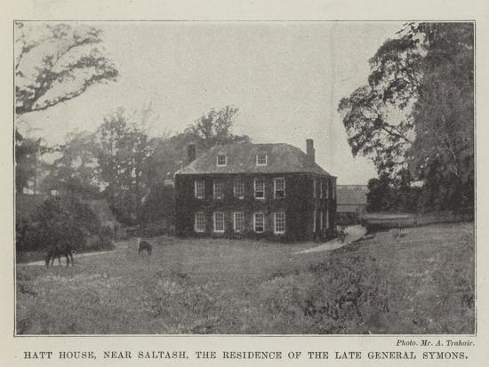 Hatt House, Near Saltash, the Residence of the Late General Symons' Giclee  Print | Art.com