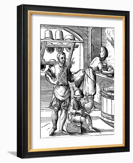 Hatter / milliner-Jost Amman-Framed Giclee Print