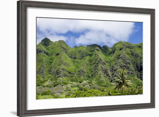 Hau'Ula Forest Reserve, Koolau Mountain Rage, Oahu, Hawaii, United States of America, Pacific-Michael DeFreitas-Framed Photographic Print