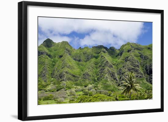 Hau'Ula Forest Reserve, Koolau Mountain Rage, Oahu, Hawaii, United States of America, Pacific-Michael DeFreitas-Framed Photographic Print