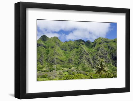 Hau'Ula Forest Reserve, Koolau Mountain Rage, Oahu, Hawaii, United States of America, Pacific-Michael DeFreitas-Framed Photographic Print