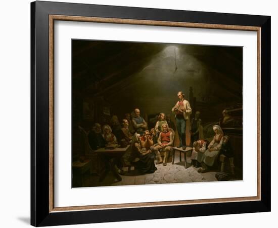 Haugianere-Adolf Tidemand-Framed Giclee Print