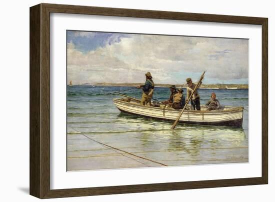 Hauling in the Catch-William Henry Bartlett-Framed Giclee Print