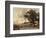 Hauling in the Nets-Jean-Baptiste-Camille Corot-Framed Art Print