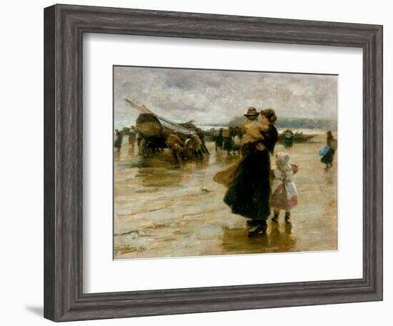 Hauling the Boats, 1890-Robert Jobling-Framed Giclee Print