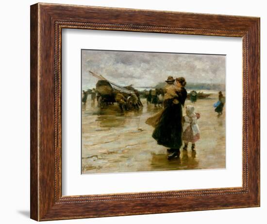 Hauling the Boats, 1890-Robert Jobling-Framed Giclee Print