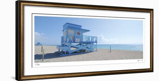 Haulover Beach Lifeguard 1-John Gynell-Framed Giclee Print