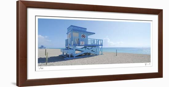 Haulover Beach Lifeguard 1-John Gynell-Framed Giclee Print