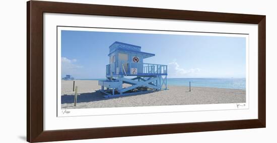 Haulover Beach Lifeguard 1-John Gynell-Framed Giclee Print