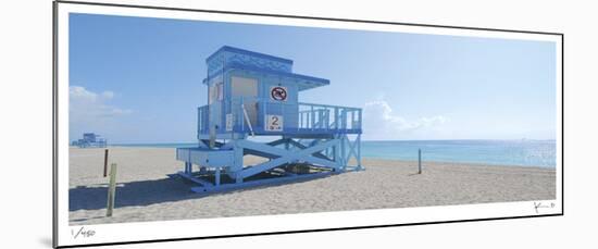 Haulover Beach Lifeguard 1-John Gynell-Mounted Giclee Print