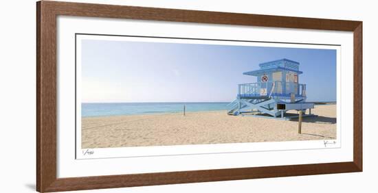 Haulover Beach Lifeguard 2-John Gynell-Framed Giclee Print