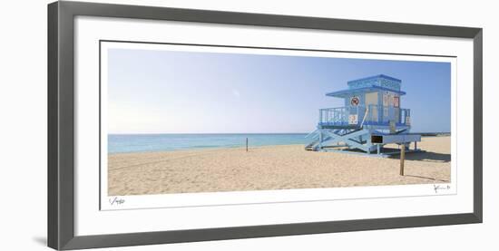 Haulover Beach Lifeguard 2-John Gynell-Framed Giclee Print