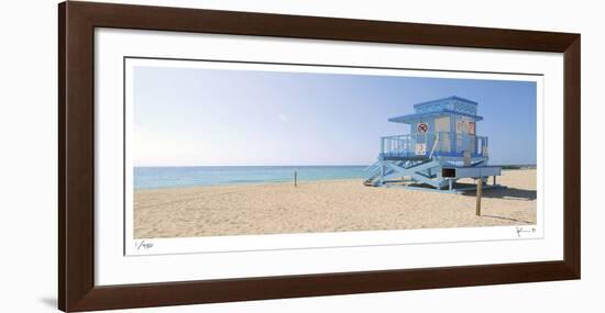 Haulover Beach Lifeguard 2-John Gynell-Framed Giclee Print