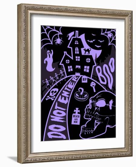 Haunted Fun House-Jace Grey-Framed Art Print