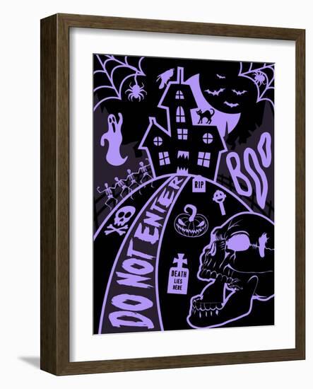 Haunted Fun House-Jace Grey-Framed Art Print