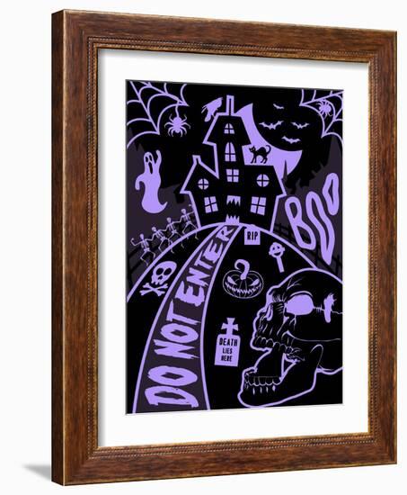 Haunted Fun House-Jace Grey-Framed Art Print