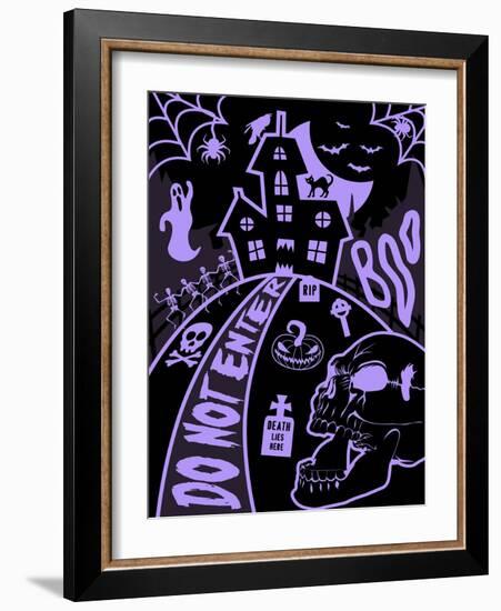 Haunted Fun House-Jace Grey-Framed Art Print