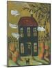 Haunted House Ghosts Halloween-sylvia pimental-Mounted Art Print