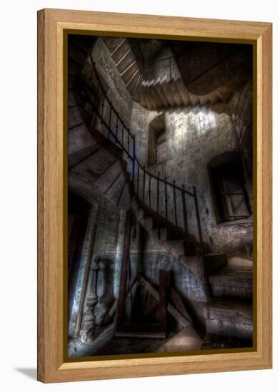 Haunted Interior Stairway-Nathan Wright-Framed Premier Image Canvas