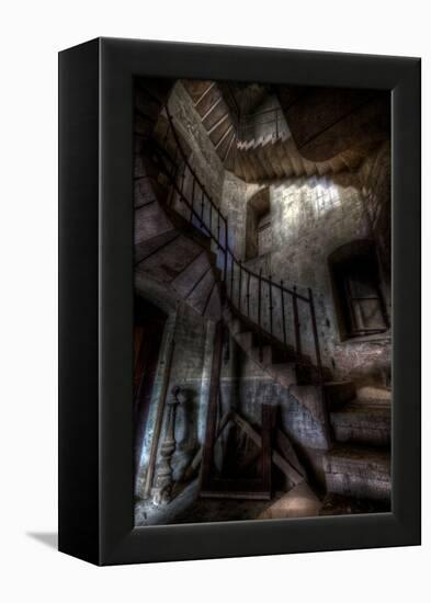 Haunted Interior Stairway-Nathan Wright-Framed Premier Image Canvas