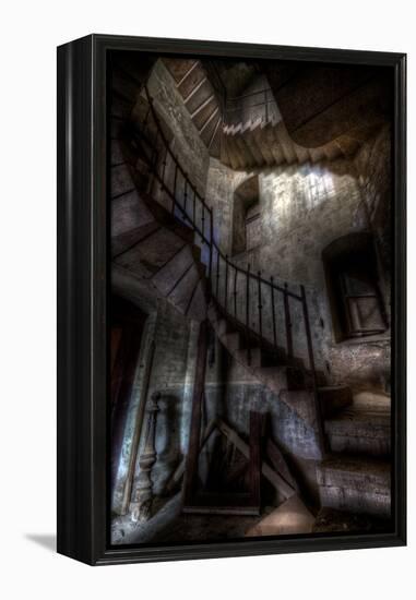 Haunted Interior Stairway-Nathan Wright-Framed Premier Image Canvas