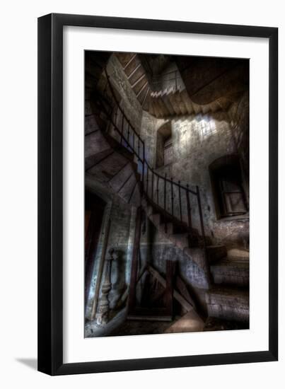 Haunted Interior Stairway-Nathan Wright-Framed Photographic Print