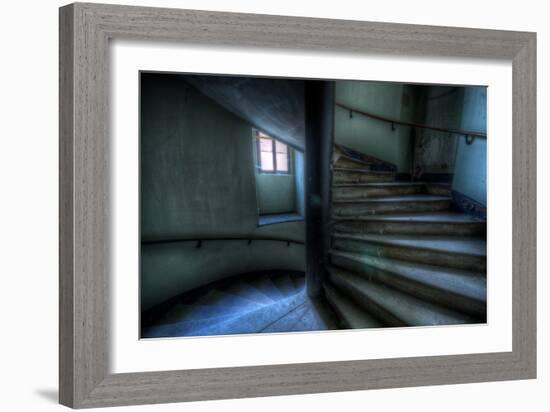 Haunted Interior Stariway-Nathan Wright-Framed Photographic Print